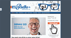 Desktop Screenshot of optik-radke.de