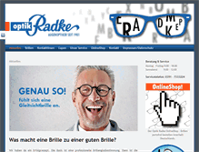 Tablet Screenshot of optik-radke.de